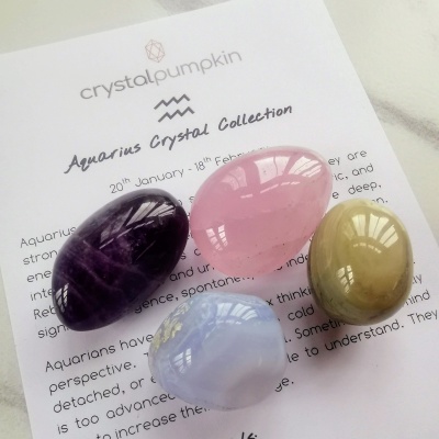 Aquarius Gemstone Crystal Set